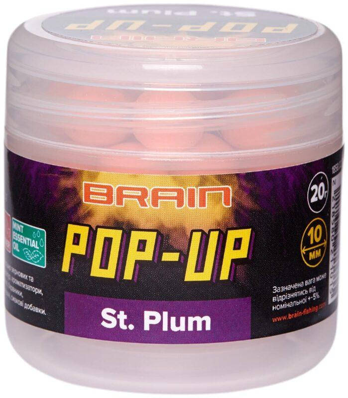 

Бойлы Brain Pop-Up F1 St. Plum (слива) 10 mm 20 gr