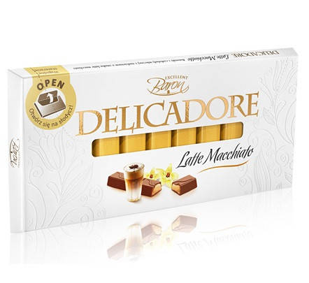 

Шоколад молочный Baron Delicadore Latte macchiato, 200гр.
