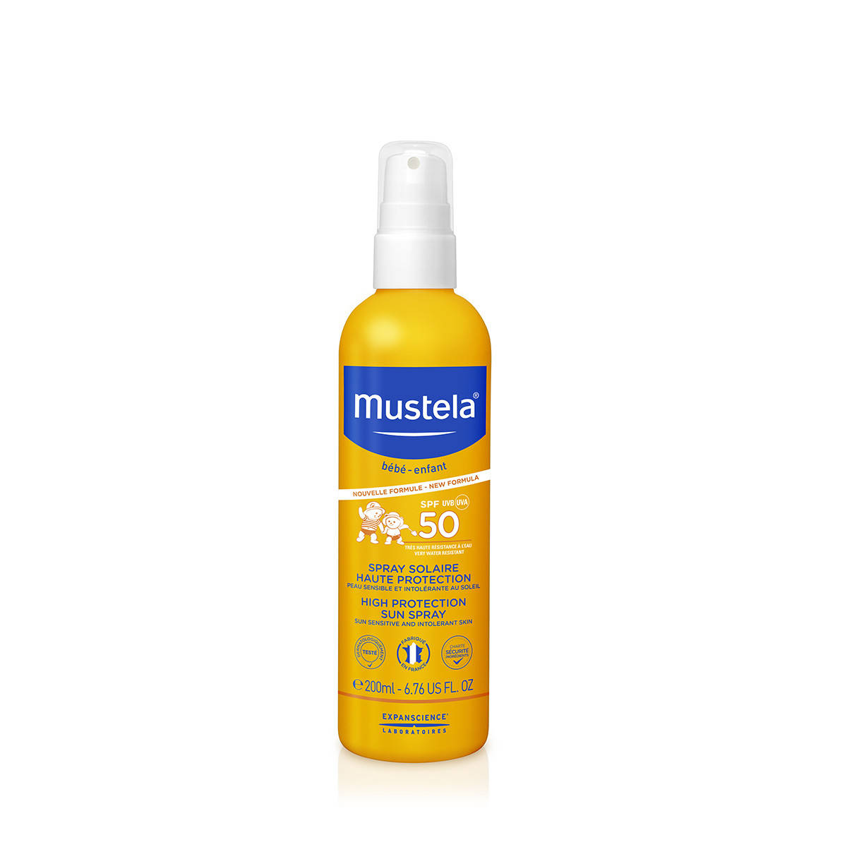 

Детский Солнцезащитный спрей с спф Мустела Mustela Spray Solaire Very High Protection Sun SPF 50 200мл