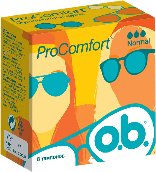 

Тампоны O.B. ProComfort, Normal 3 капли, 8 шт.