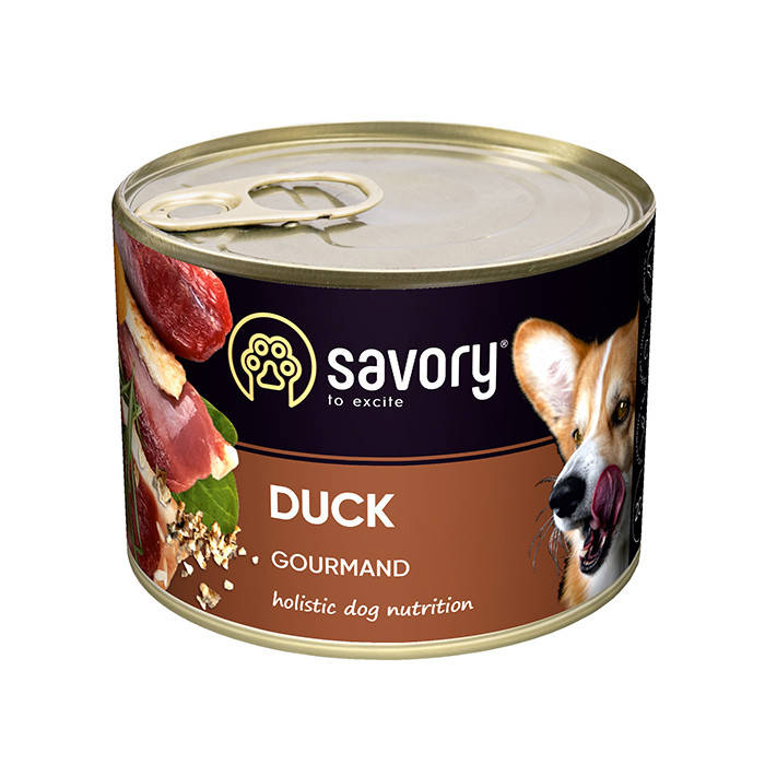

Savory Dog Gourmand Duck консерва для собак с уткой 400 г
