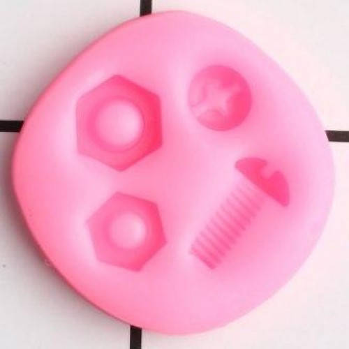 

Молд кондитерський силіконовий для мастики Гвинтик та гаєчка