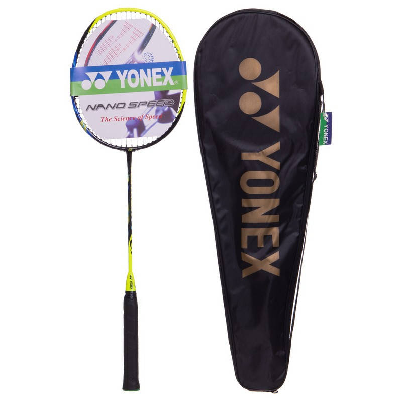 

Профессиональная ракетка для бадминтона 1 шт. в чехле YONEX BD-5671 салатовый