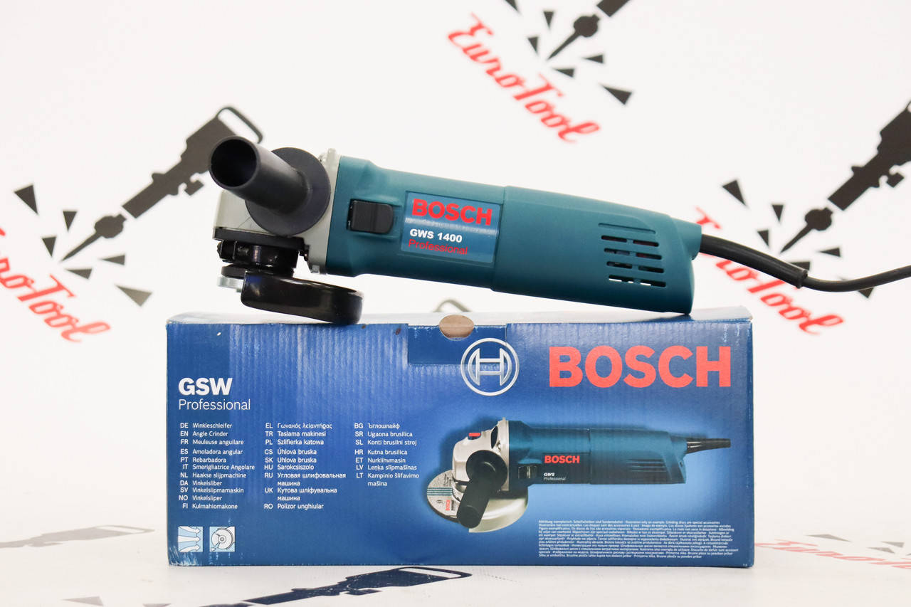 

Болгарка Bosch GWS 1400, 1400 Вт (заводская сборка) Латвия