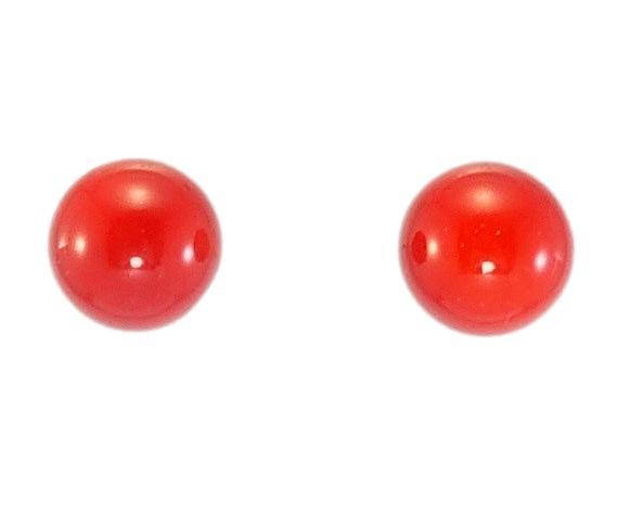 

Серьги Xuping Позолота 18К гвоздики (пусеты) "Красные шарики" ø 8мм