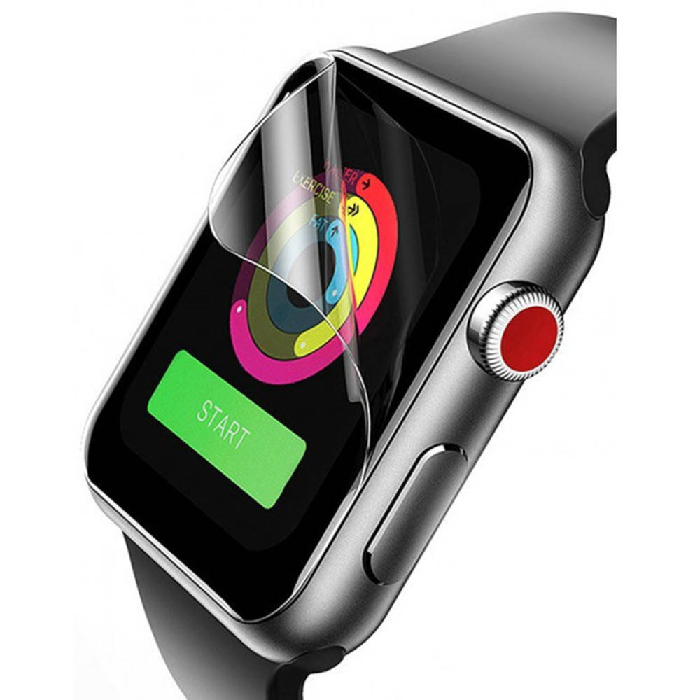 

Противоударная гидрогелевая пленка Hydrogel Film для Apple Watch Series 3 38mm 3 шт, Transparent