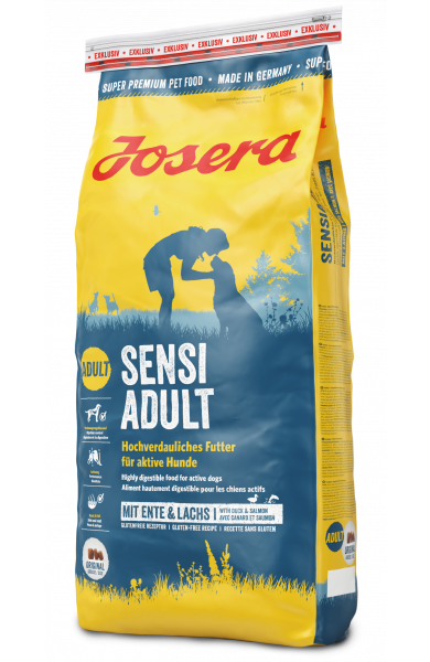 

Josera SensiAdult - легкоусваиваемый корм для активных собак 15 кг