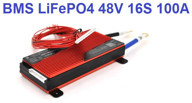 

100A BMS контроллер плата DaLy LiFePO4 48V 16S 100A симметрия