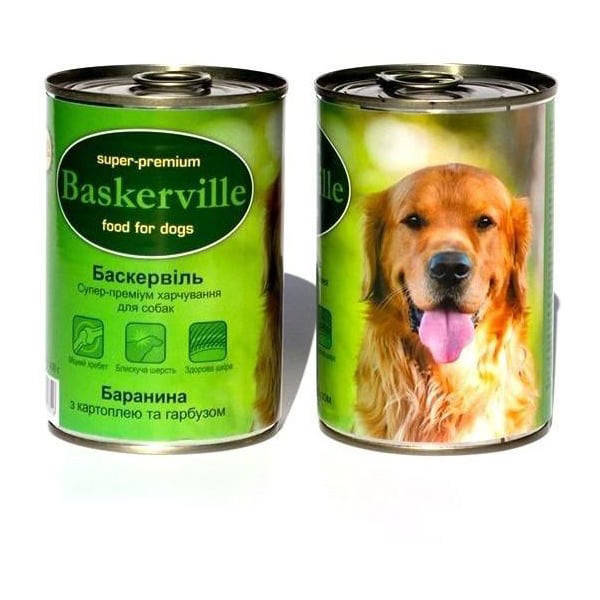 

Baskerville консервы для собак с бараниной, картофелем и тыквой (800 г)