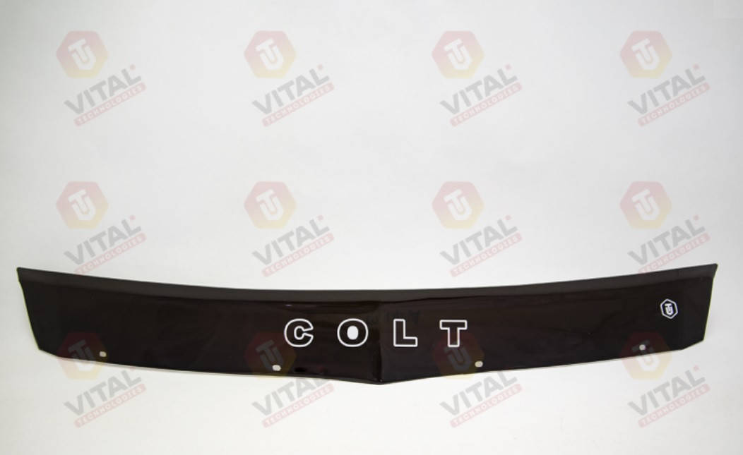 

Дефлектор капота VT52 (мухобойка) Mitsubishi Colt 2004-2008, Vip Tuning, MSH27