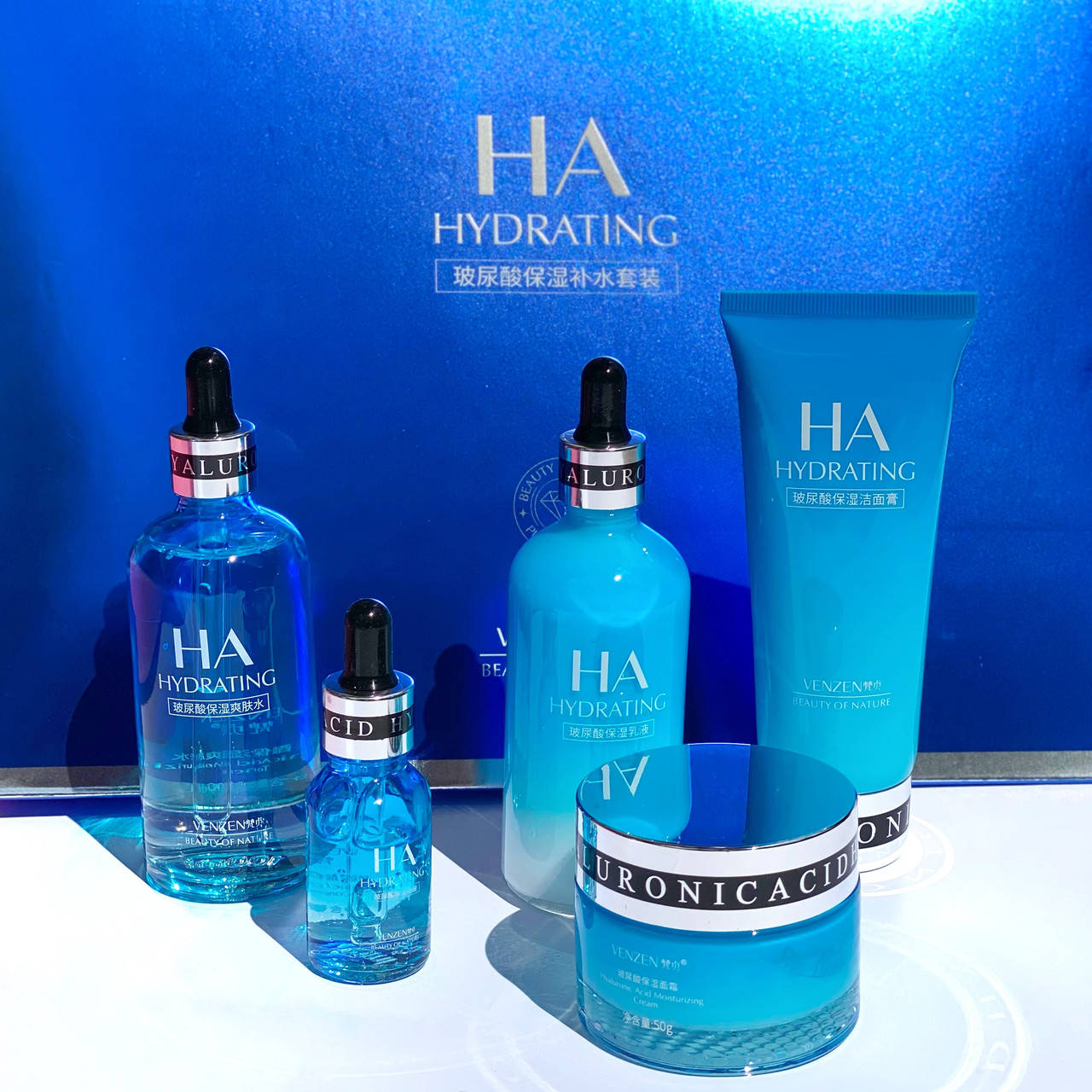 

Набор косметики для лица с гиалуроновой кислотой Venzen HA Hydrating 5в1