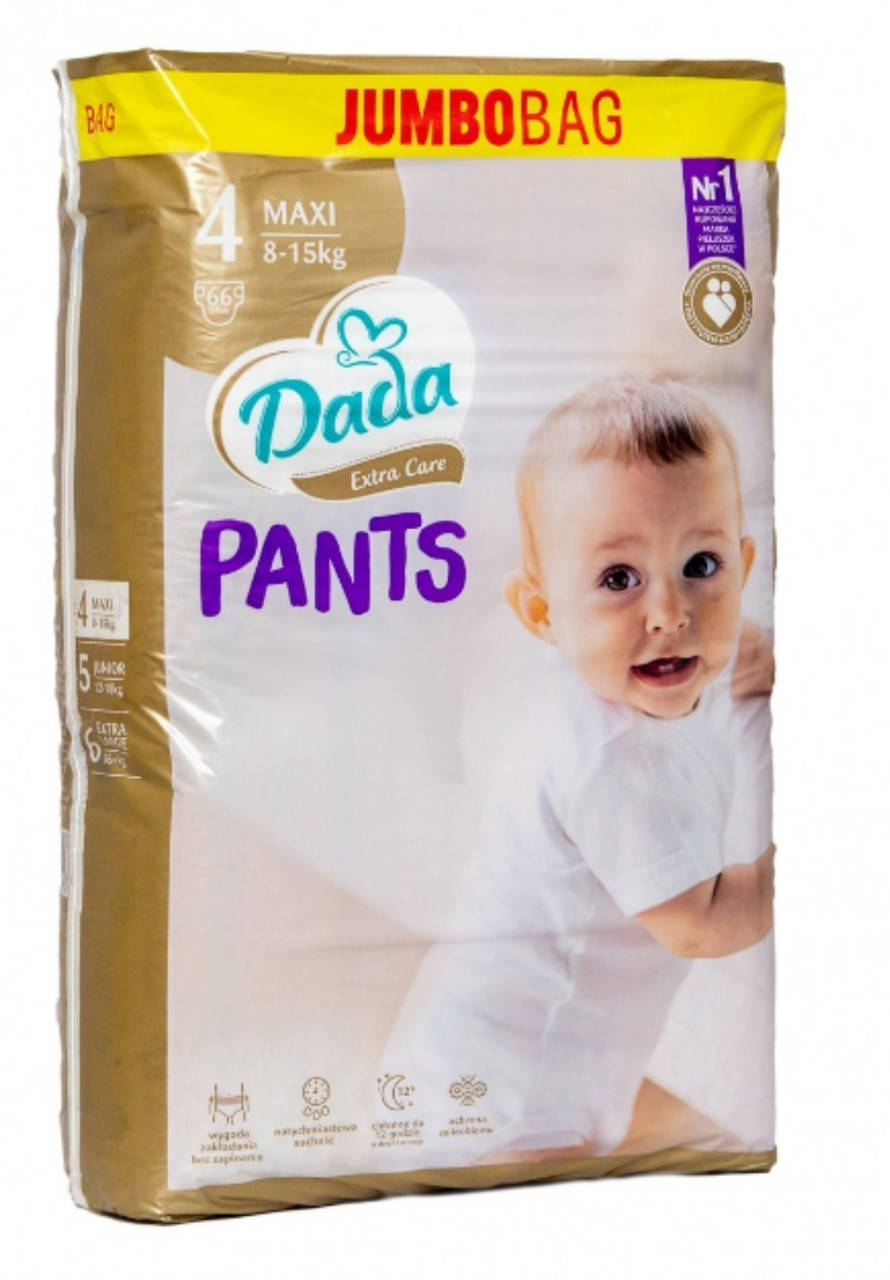 

Підгузки-Трусики Dada Extra Care.Розмір 4. Вага 8-15 кг. В упаковці 66 шт., Белый