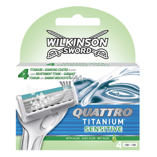 

Сменные кассеты Wilkinson Quattro Titanium Sensitive 4шт. (wilk63)