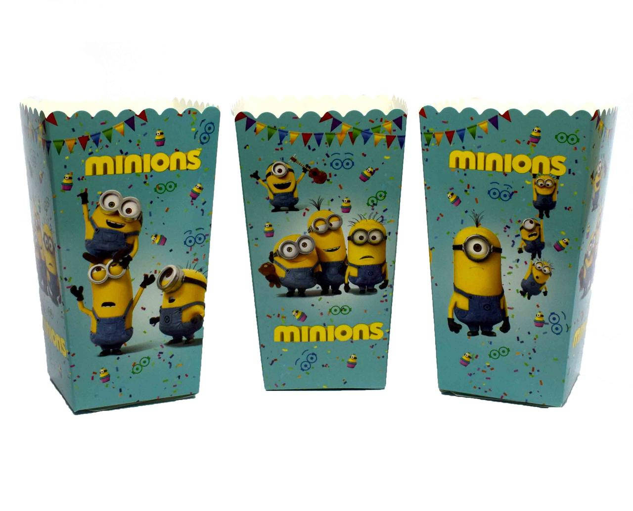 

Коробки для попкорна "Minions". В упак: 5 штук