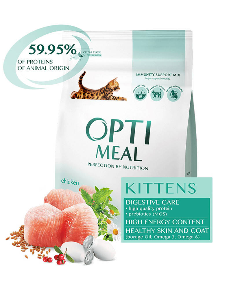 

OptiMeal Для котят с курицей 200 г