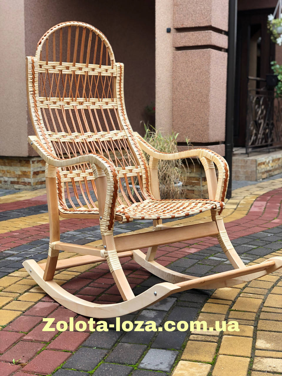 

Кресло-Качалка плетёная из лозы « Каприз» Арт:9992