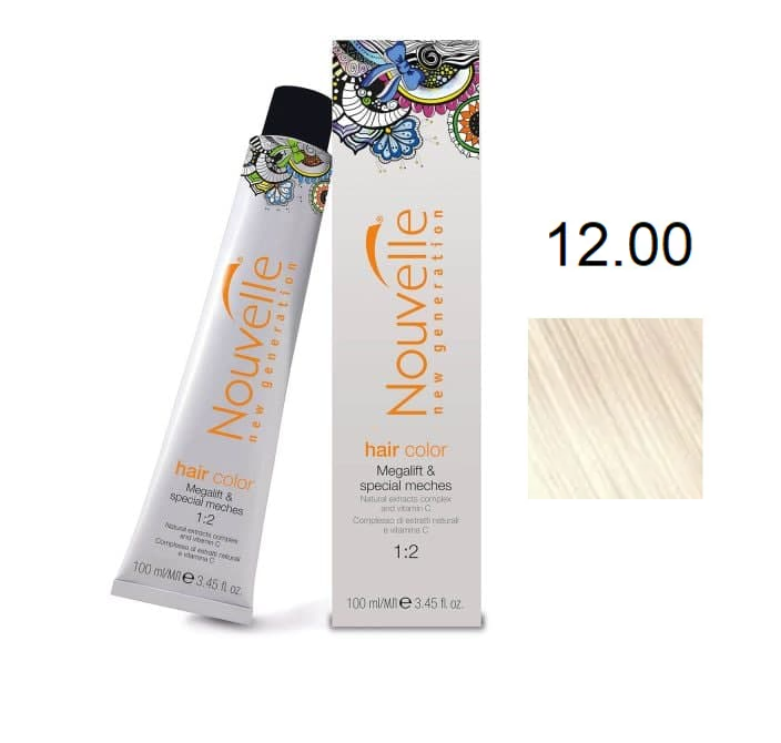 

Краска для волос Nouvelle Hair Color 12.00 ультра светлый блондин плюс 100 мл