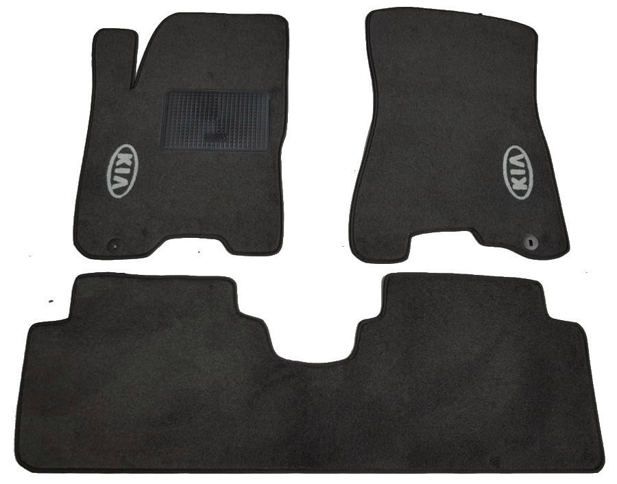 

Текстильные коврики в салон Kia Sportage 2004-2010, 3 шт. (CIAK, серый)