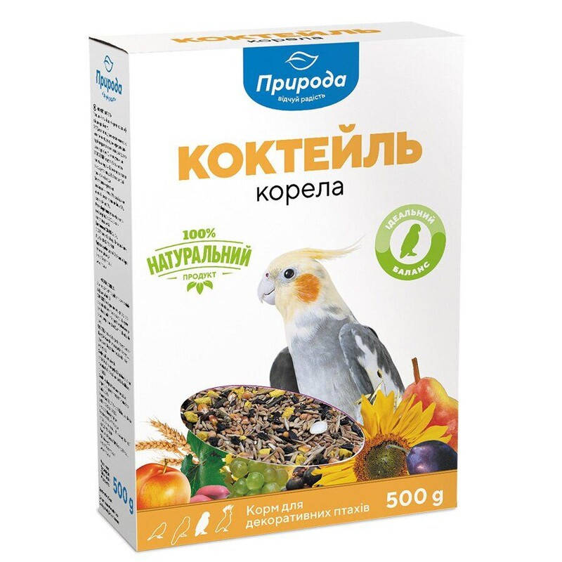 

Корм для средних попугаев Природа Корелла 500 г Акция