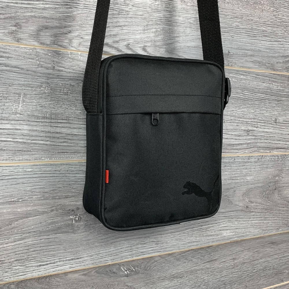 

Мужская сумка через плечо барсетка Puma текстиль черная, Черный