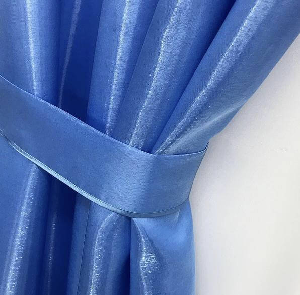 

Готовый комплект штор монорей с подхватами 150х270 з тюлем кристалон 400х270 Цвет Голубой