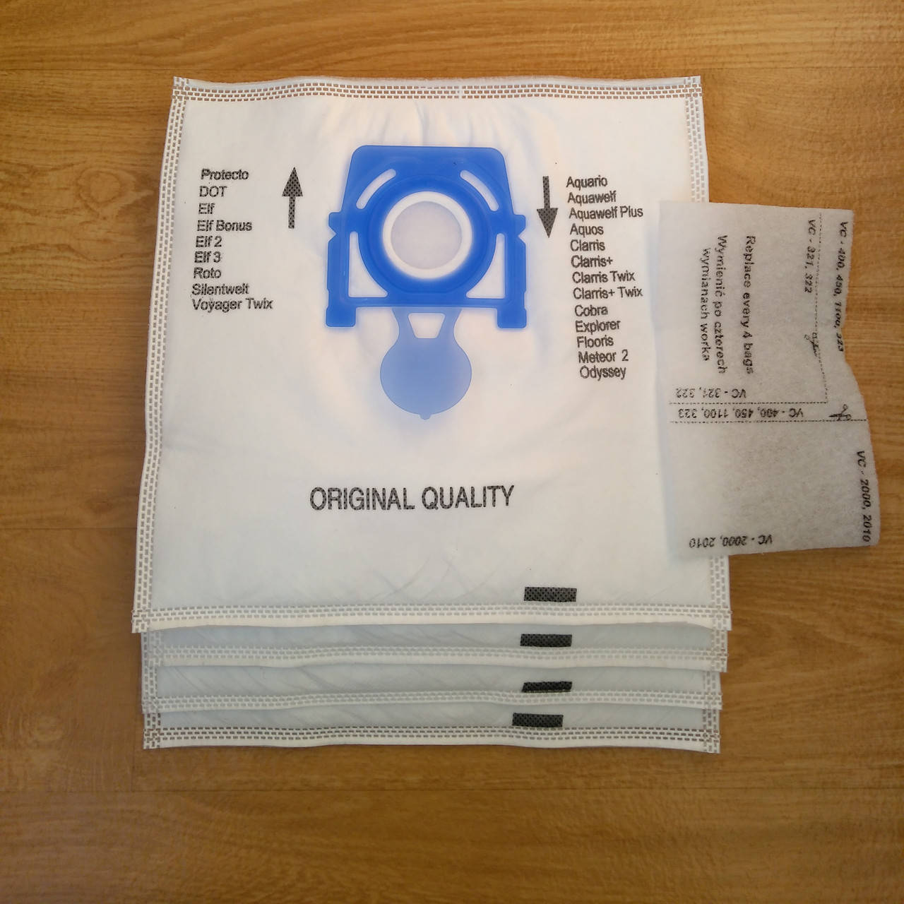 

Набор мешков "SAFBAG" (4шт) + фильтр ZVCA100B для пылесоса Zelmer