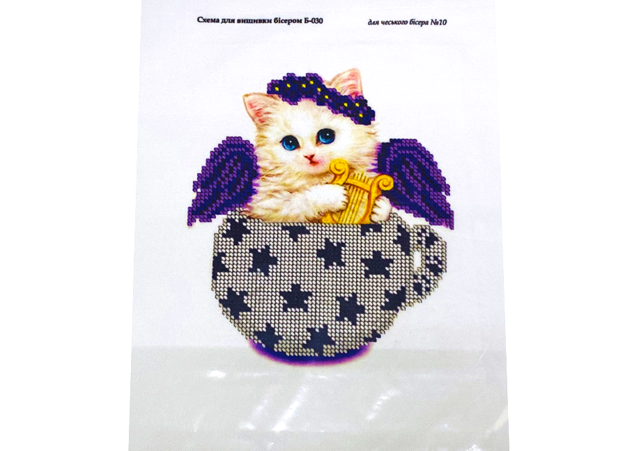 

Схема для вышивания бисером на габардине/атласе с подклеенным флизом А5:Б-030