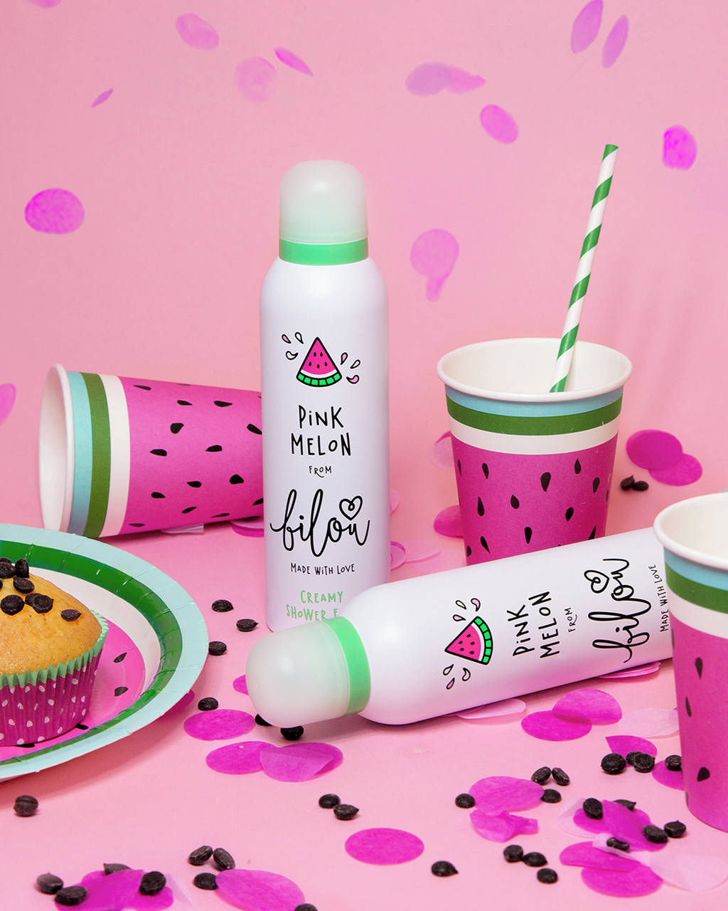

Пенка для душа Bilou, 200мл Pink Melon "Арбуз и малина"