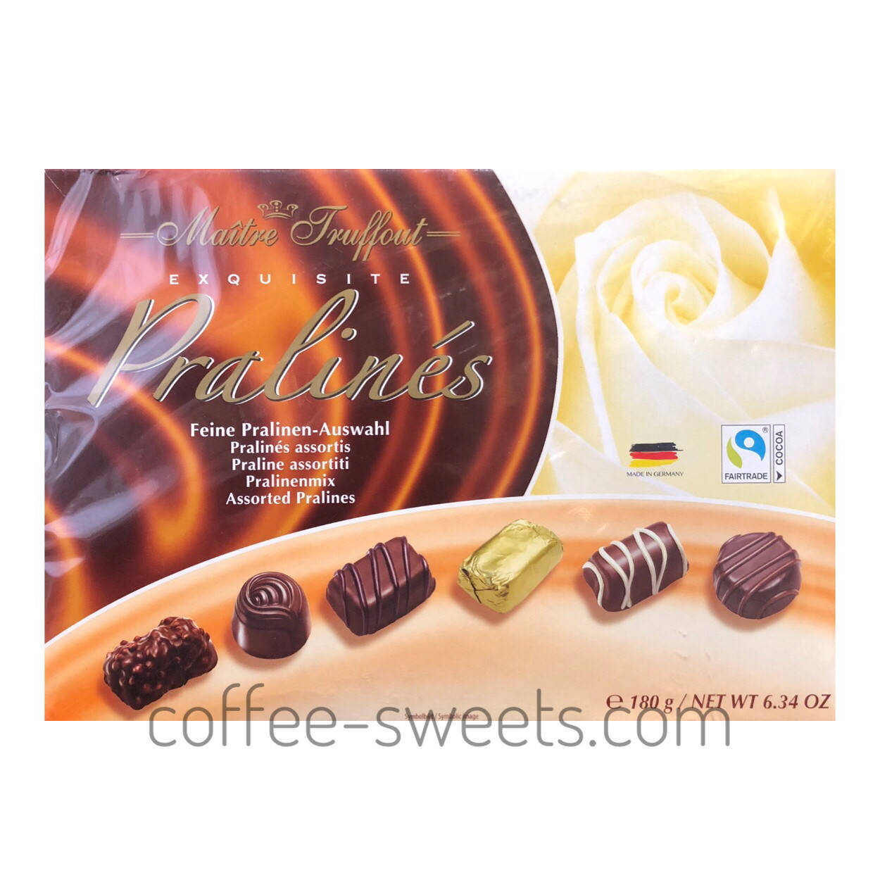 

Конфеты Maitre Truffout Exquisite Pralines (коричневая) 180g