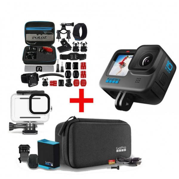 

Екшн-камера GoPro HERO10 Black (CHDHX-101-RW), Черный