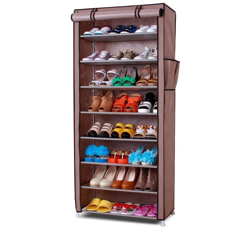 

Тканевый шкаф для хранения обуви Shoe Cabinet 160х60х30 см - 50963, Бежевый