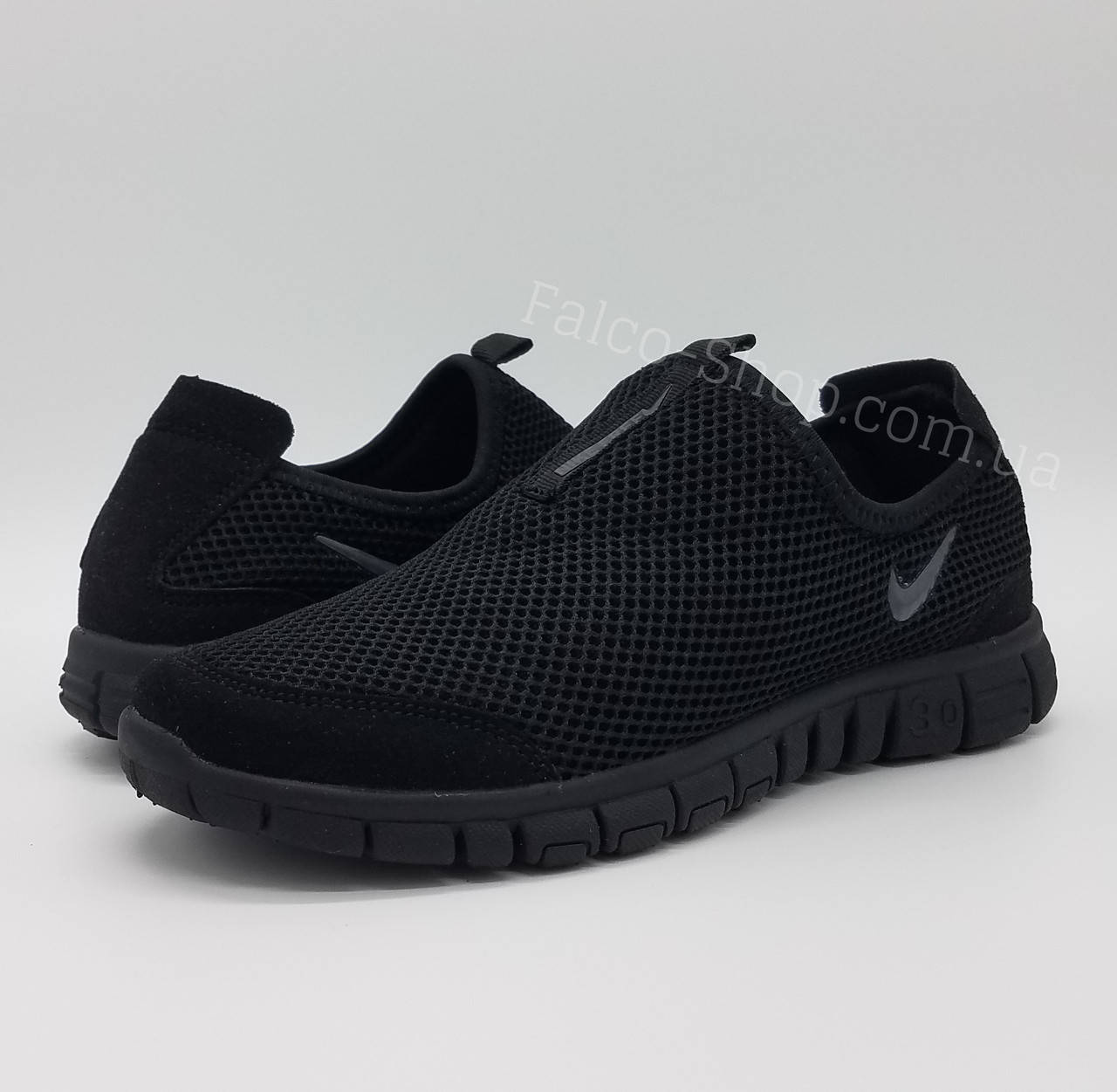 

Кроссовки женские черные тканевые Nike Free 3.0 сетка., Черный