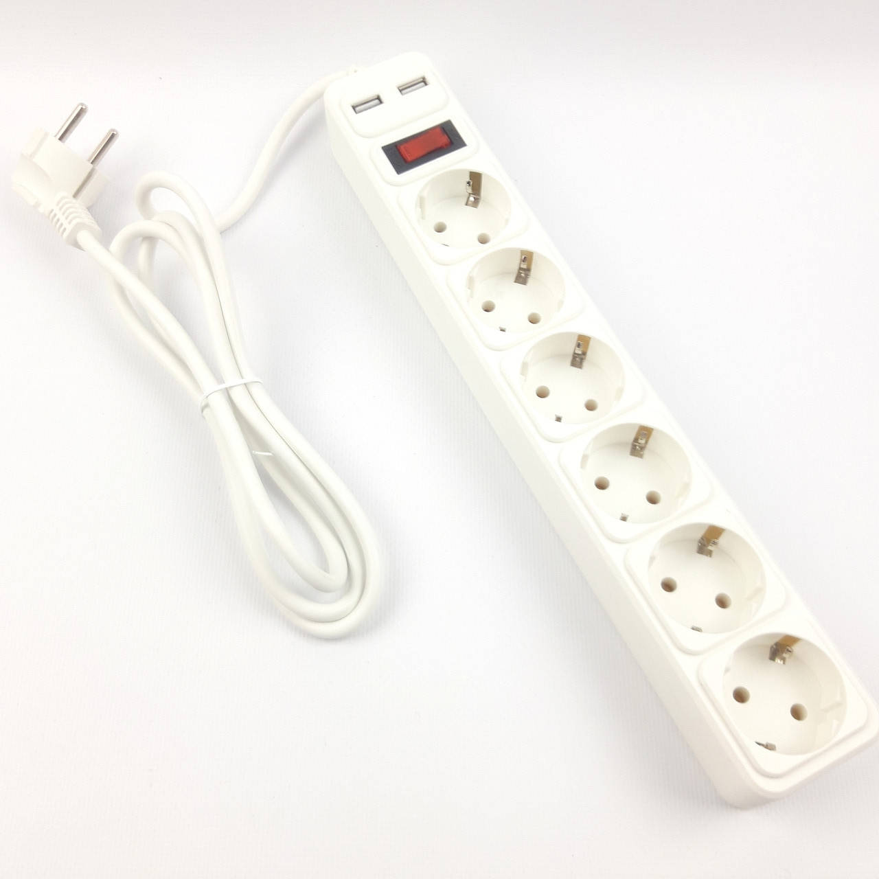 

Сетевой фильтр удлинитель 1,8 м 2 USB 6 розеток (Реальные фото)