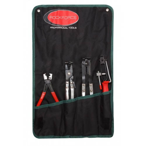 

Набор приспособлений для снятия/установки хомутов 4пр.,на полотне Rock FORCE RF-5050A