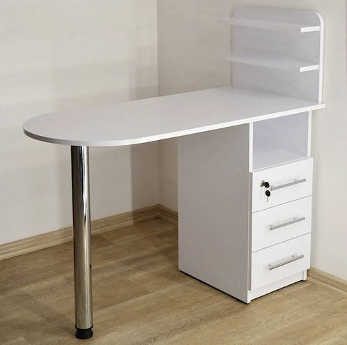 

Манік'юрний стіл складний трансформер мобільний, Белый