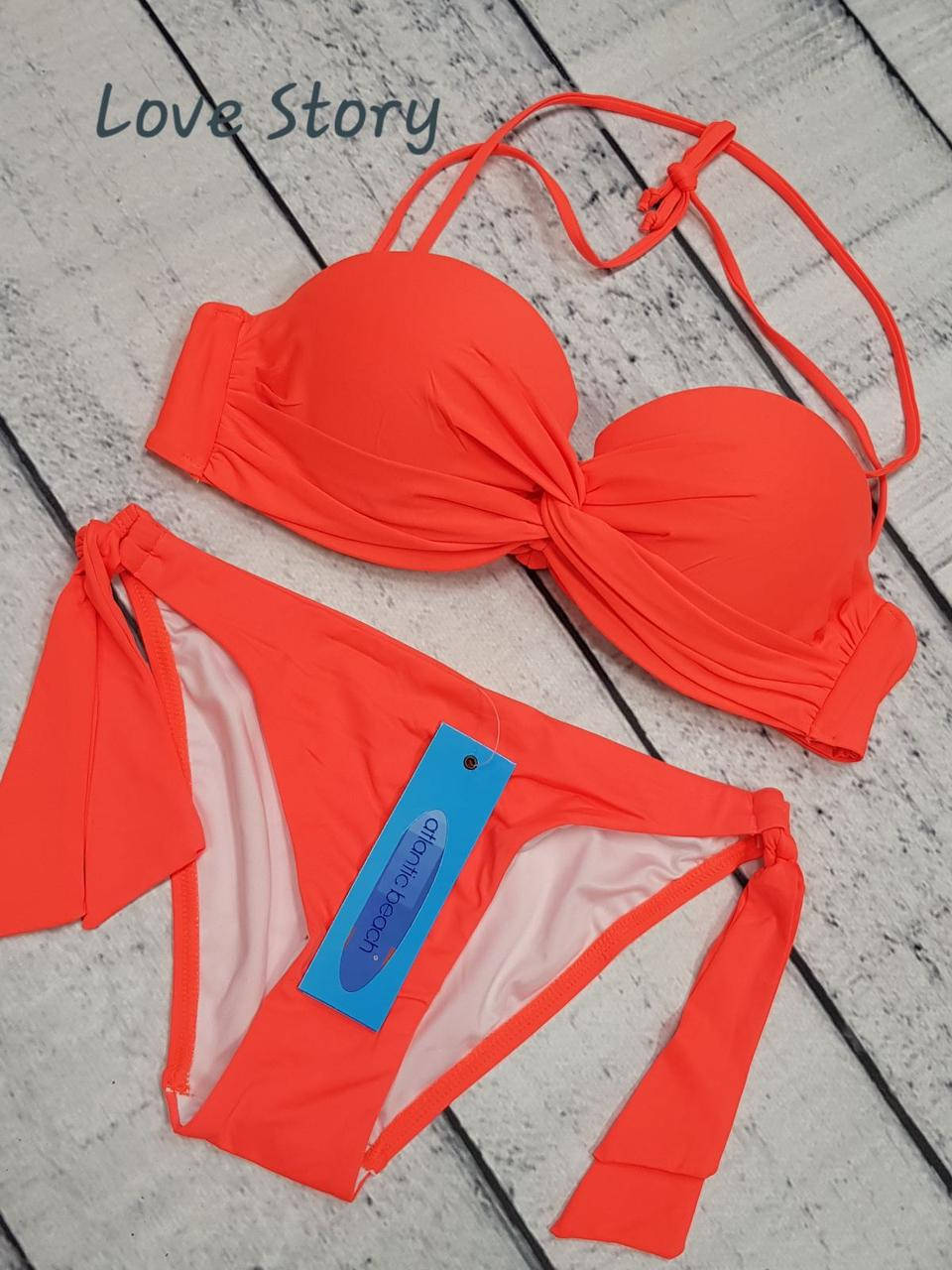 

Купальник atlantic beach 32510 розміри 38 40 42 44 помаранчевий, Оранжевый