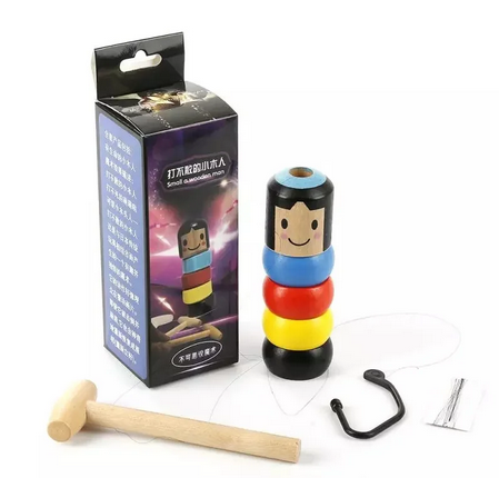 

Деревянный человечек кукла Дарума Small a wooden man
