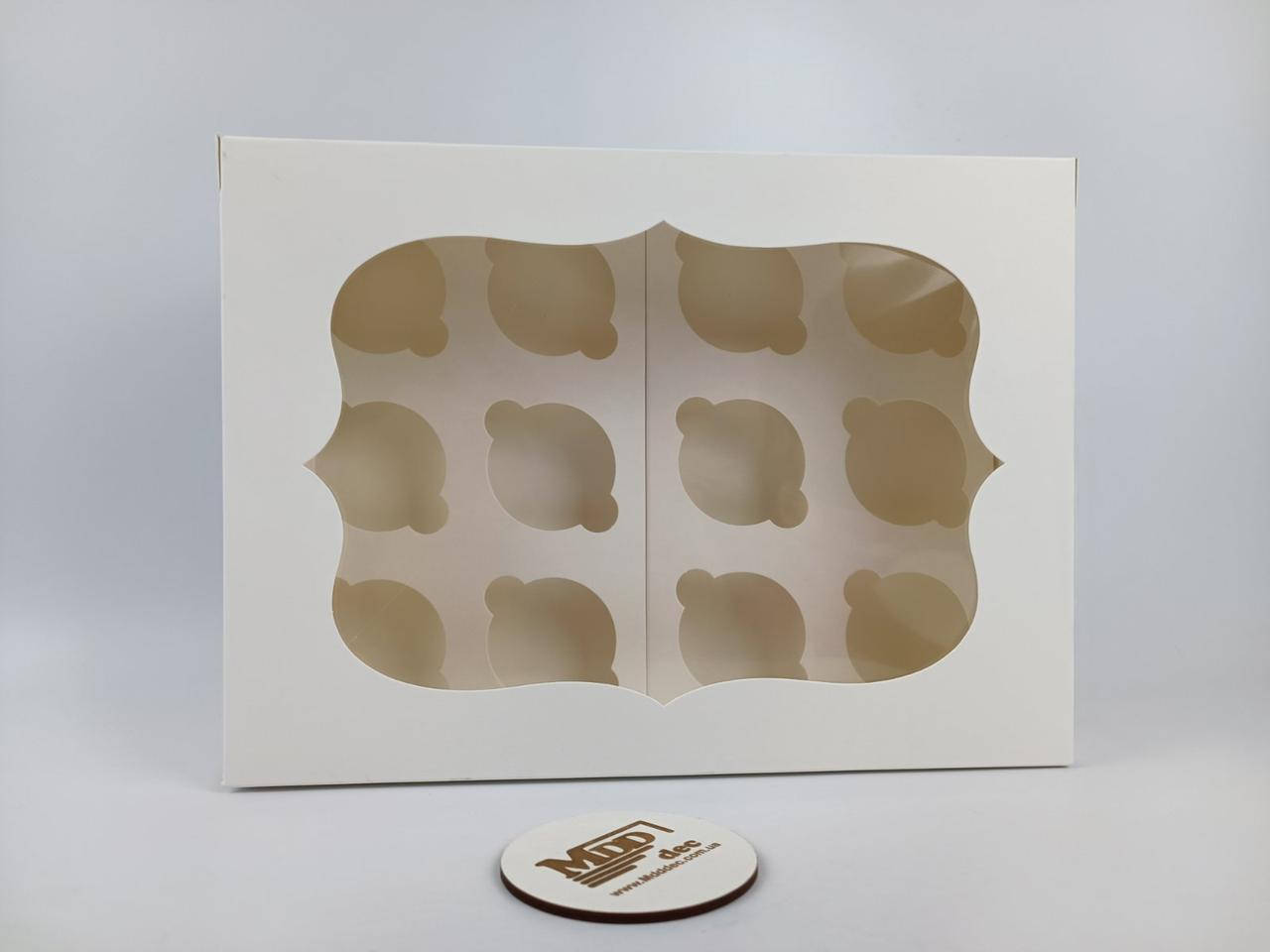 

Коробка для кексов на 12 шт 340*250*90