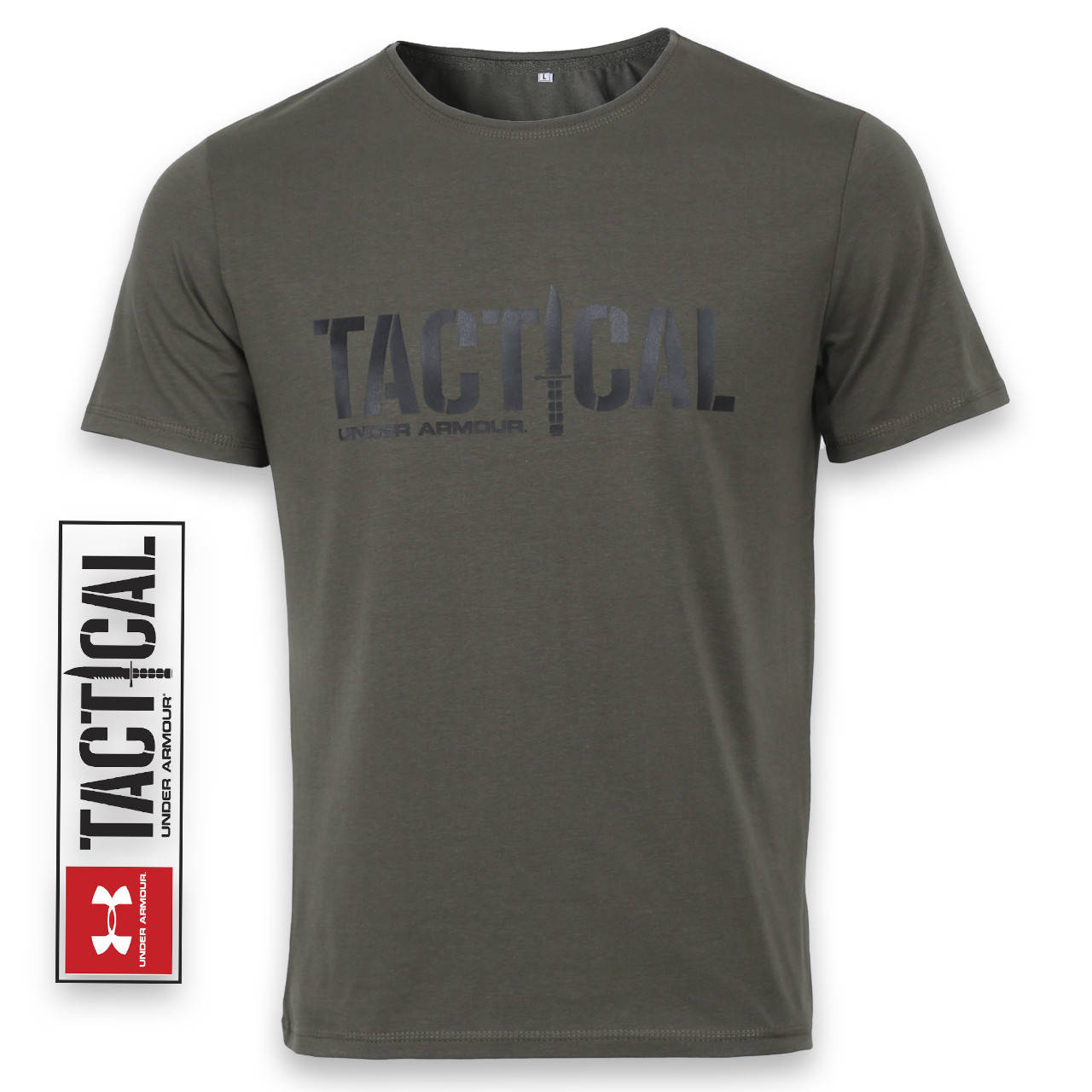 

Футболка спортивная хаки UNDER ARMOUR "TACTICAL" Ф-10 KHA L(Р) 20-910-020