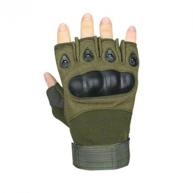 

Перчатки армейские Combat Green беспалые военные без пальцев
