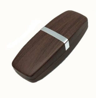 

Футляр чехол для очков Wood MS твердый темно-коричневый