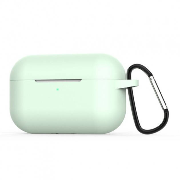 

Чехол + карабин для наушников Apple AirPods Pro Alitek Light Green (2 в 1), Зелёный