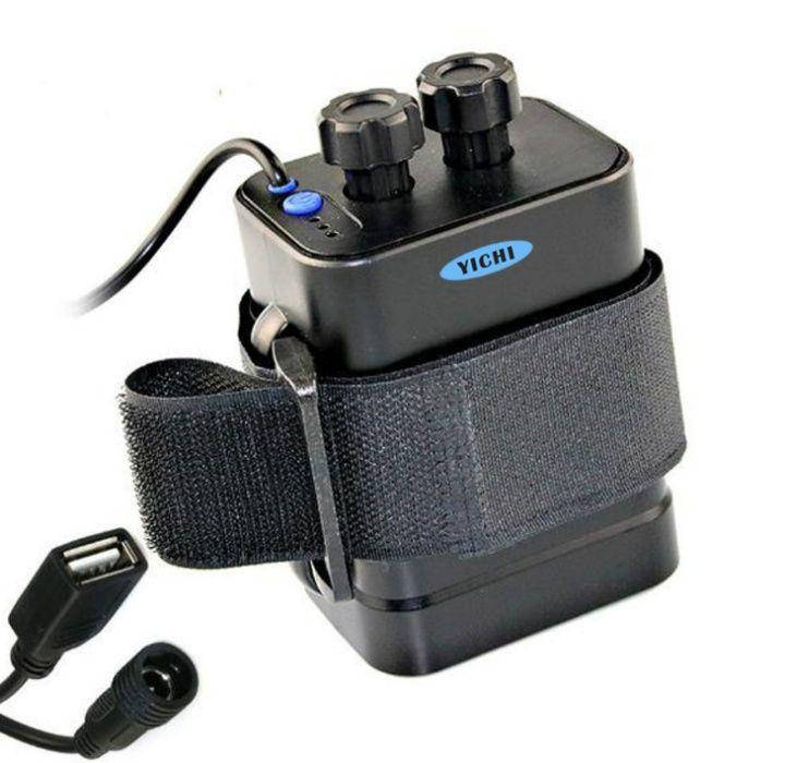 

Блок 6х 18650 8.4в/USB аккумулятор вело фара как Solarstorm PowerBank