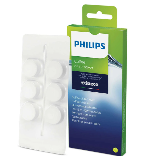 

Таблетки Philips Saeco для чистки кофемашин от кофейных масел/жиров (CA6704/10), 6 шт.