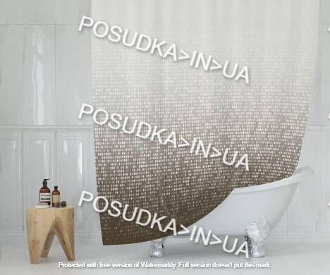 

Занавеска для душа Tropik Matrix 3636 бежевая тканевая