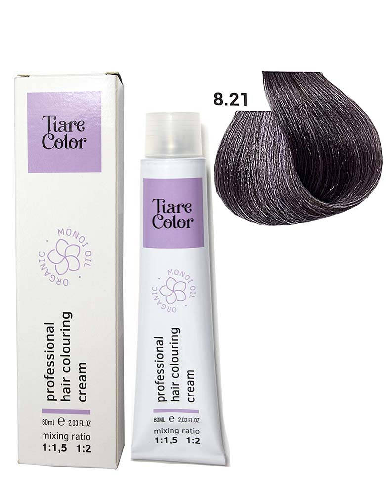 

8.21 Крем-фарба для волосся TIARE COLOR Hair Colouring Cream 60 мл