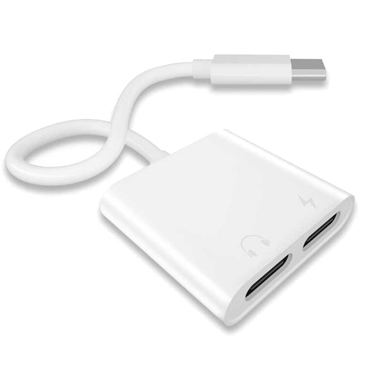 

Переходник адаптер Type-C to Type-C audio/Type-C charging XO-NB172C |5V-2A| Белый