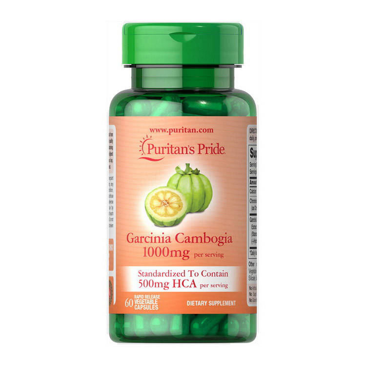 

Екстракт гарцинії камбоджійської Puritan's Pride Garcinia Cambogia 500 mg 60 VCaps