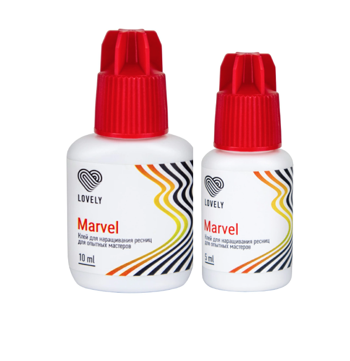 

Клей для наращивания ресниц Lovely "Marvel", 5мл , 10мл 1 сек ., Черный