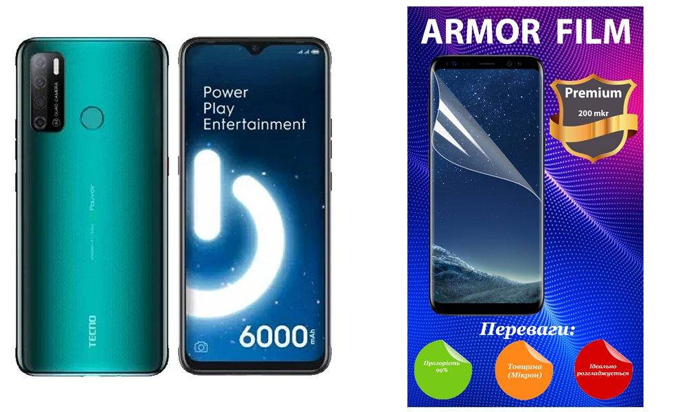 

Полиуретановая пленка Tecno Spark Power 2, Armor Premium, Прозрачный